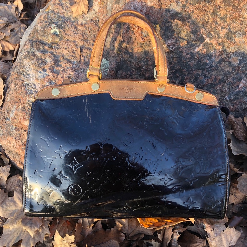 💖 Auth Louis Vuitton BREA MM Vernis Handbag 💖